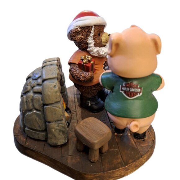 Vintage Harley-Davidson Santa Bear Rides Again Figurine Numbered MINT - Picture 3 of 10